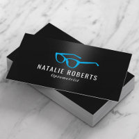Optometrist Eye Doctor Blue Glasses Modern Black