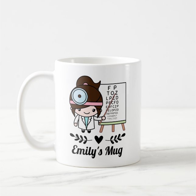 Optometrist Eye Doctor Gift Coffee Mug (Left)