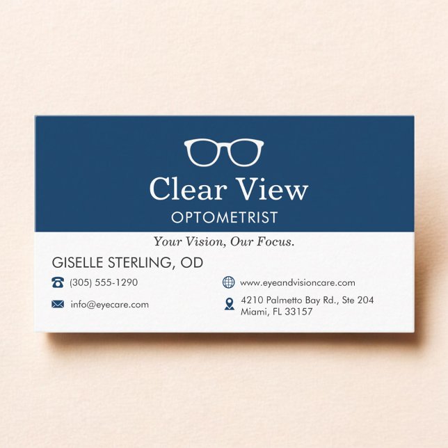 Optometrist Eye Doctor Office  Business Card (Creator Uploaded)