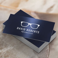 Optometrist Eye Glasses Modern Navy Blue