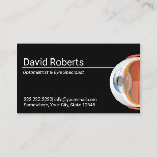 Optometrist & Eye Specialist Vision Care Business Card