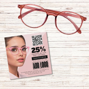Optometrist Eyewear Business QR Code Discount Card