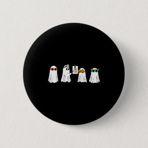 Optometrist Ghost Boo Center Halloween Optician  6 Cm Round Badge