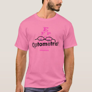 Optometrist Gifts, Eyeglasses and Eyechart Design T-Shirt