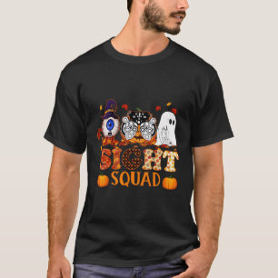 Optometrist Halloween Sight Squad Witch Pumpkin Op T-Shirt