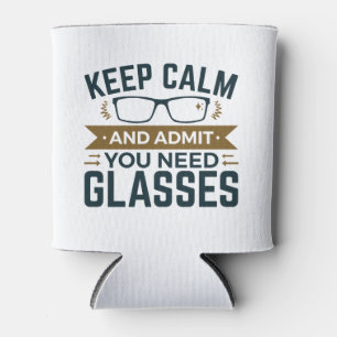 Optometrist Keep Calm Admit You Need Glasses Can Cooler