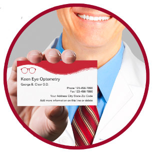 Optometrist Modern Design Business Card