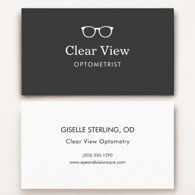 Optometrist Modern Eyewear Business Card (Creator Uploaded)