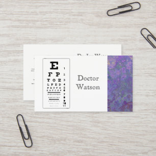 Optometrist Ophthalmologist Eye Business Card