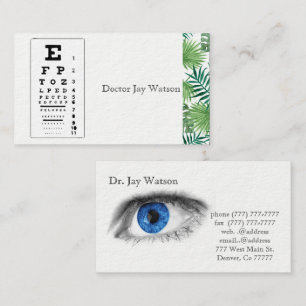 Optometrist Ophthalmologist Eye Business Card