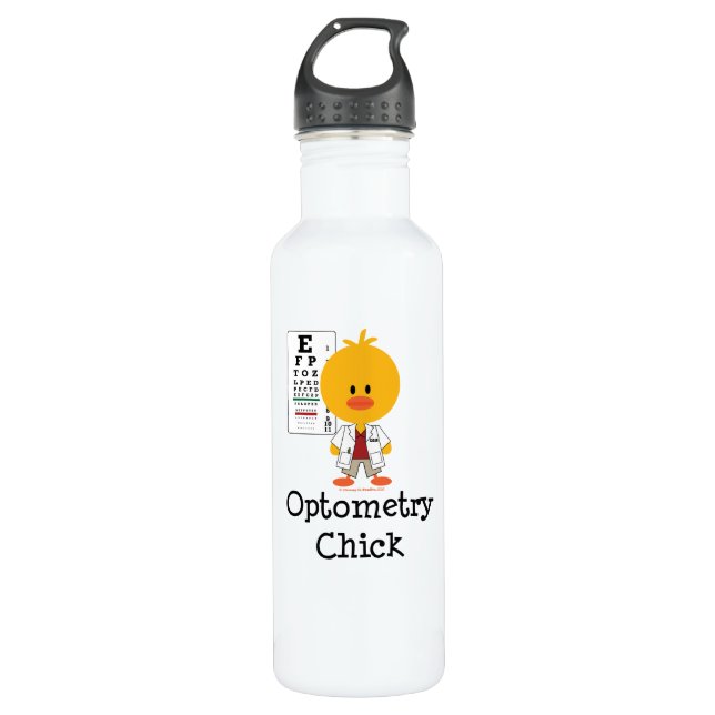 Optometrist Optometry Chick Chick 710 Ml Water Bottle (Front)
