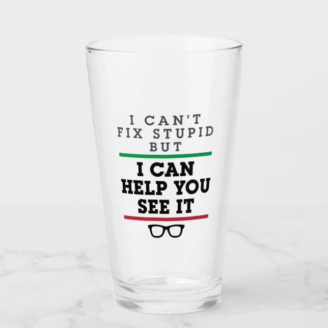 Optometrist Optometry Ophthalmology See Stupid Glass (Front)