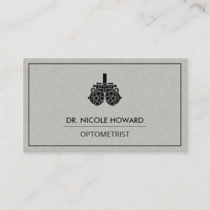 Optometrist Phoropter Equipment Business Card