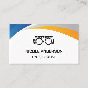 Optometrist Phoropter Equipment Health Business Card