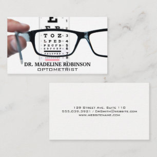 Optometrist Prescription Glasses Eye Exam Appo Appointment Card