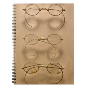 Optometrist - Simple gold frames Spiral Notebook