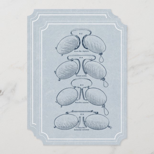 Optometrist Vintage Eyeglasses Graduation Card (Front/Back)