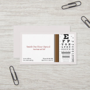 Optometrists Business Card