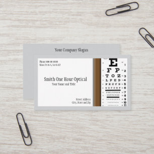 Optometrists Business Card
