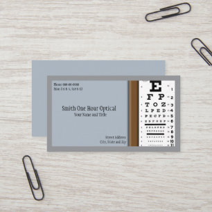 Optometrists Business Card