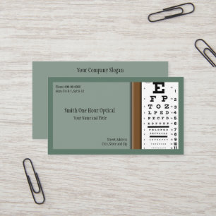 Optometrists Business Card