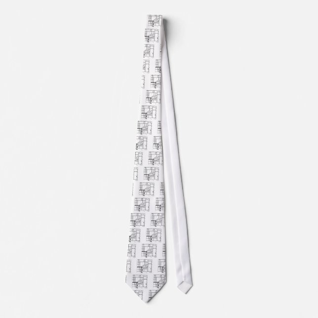 Optometry Cartoon 3070 Tie (Front)