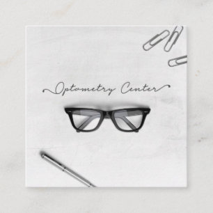 Optometry Centre Glasses Square Business Card