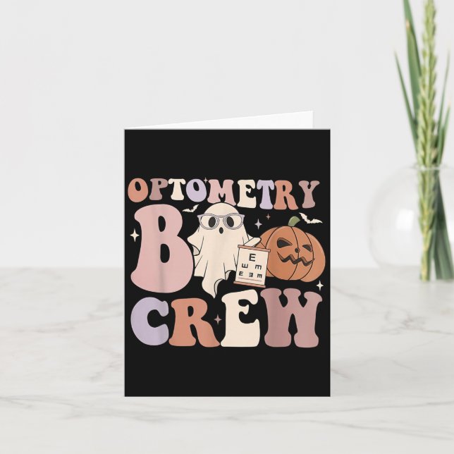 Optometry Crew Optometry Boo Crew Halloween Optici Card (Front)