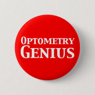 Optometry Genius Gifts 6 Cm Round Badge