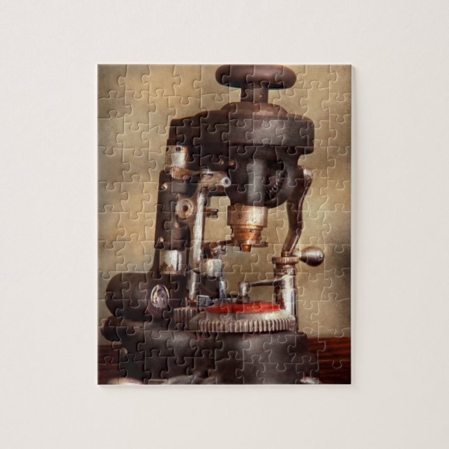 Optometry - Lens cutting machine Jigsaw Puzzle (Vertical)