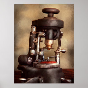 Optometry - Lens cutting machine Poster