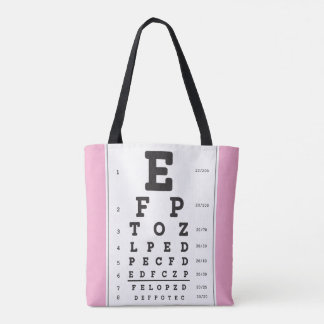 Optometry Ophthomolgist Eye Doctor Eye Chart Tote 