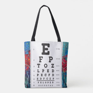 Optometry Ophthomolgist Eye Doctor Eye Chart Tote Bag