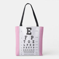 Optometry Ophthomolgist Eye Doctor Eye Chart Tote 
