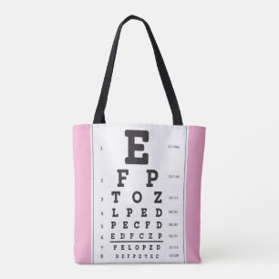 Optometry Ophthomolgist Eye Doctor Eye Chart Tote Bag