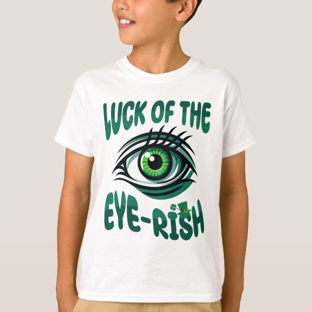 Optometry St Patricks Day Optometrist Optician eye T-Shirt (Front)