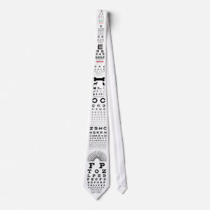 Optotipos - Visual Sharpness Tie