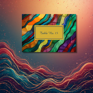 Opulent African destination wedding table number