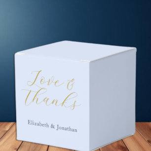Opulent Blue Wedding Favour Box