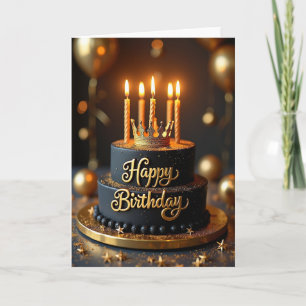 Opulent Cake Birthday Card