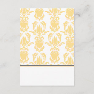 Opulent Damask Foldable Placecard