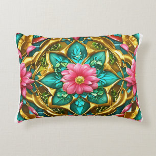 Opulent Dreams, Futuristic Elegance Decorative Cushion