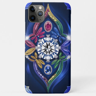 Opulent Elegance: Diamond & Gemstone Engraved Case-Mate iPhone Case