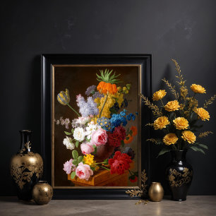 Opulent flower still life,  poster