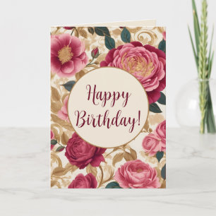 Opulent Garden Roses Card