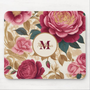 Opulent Garden Roses Mouse Pad