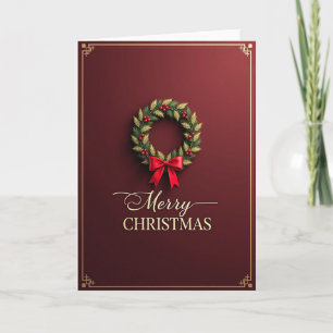 Opulent Garland Christmas Card