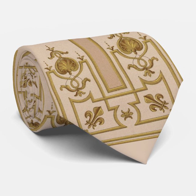 opulent gold baroque print tie (Rolled)