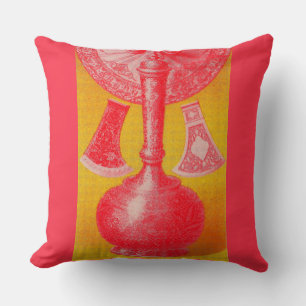opulent mid-Victorian print decanters and... Cushion