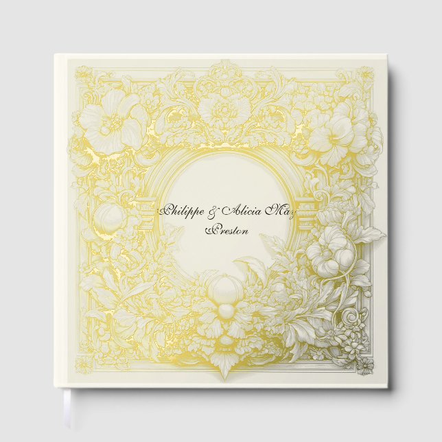 Opulent Motif Atelier, Wedding Guest Book (Front)